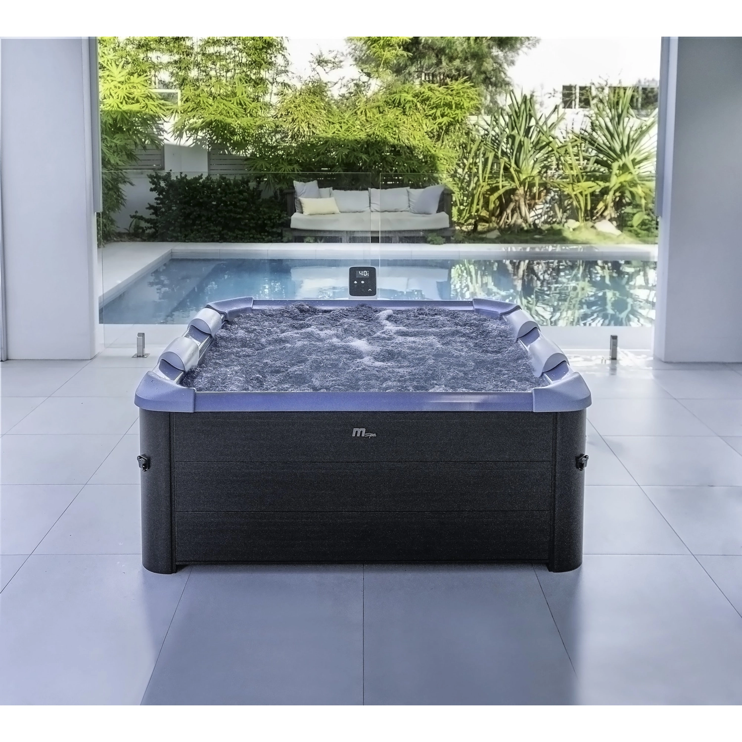 MSPA - Spa Square 160cm x 160cm SAPPHIRE 6 zits